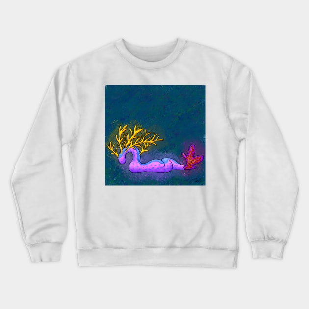 Sea Slug Crewneck Sweatshirt by DragonfangArt